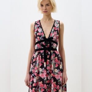NEW For Love & Lemons Floral Midi Dress M